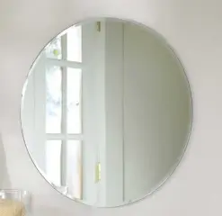 Фото для Круглое зеркальное полотно для ванной комнаты